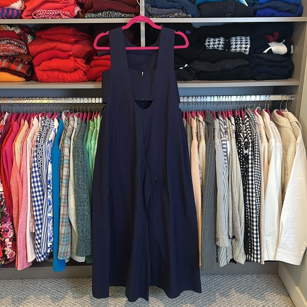 Love, Bonito Navy Side Cut Out Sleeveless Back Zipper Closure Jumpsuit 4 Nwt — image 3 of 4